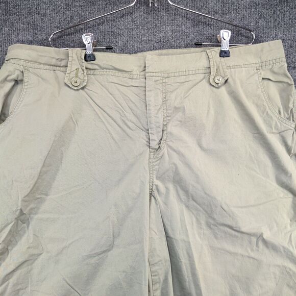 Venezia Womens Shorts Green Size 22 Pockets Belt Loops Cotton - Picture 6 of 10
